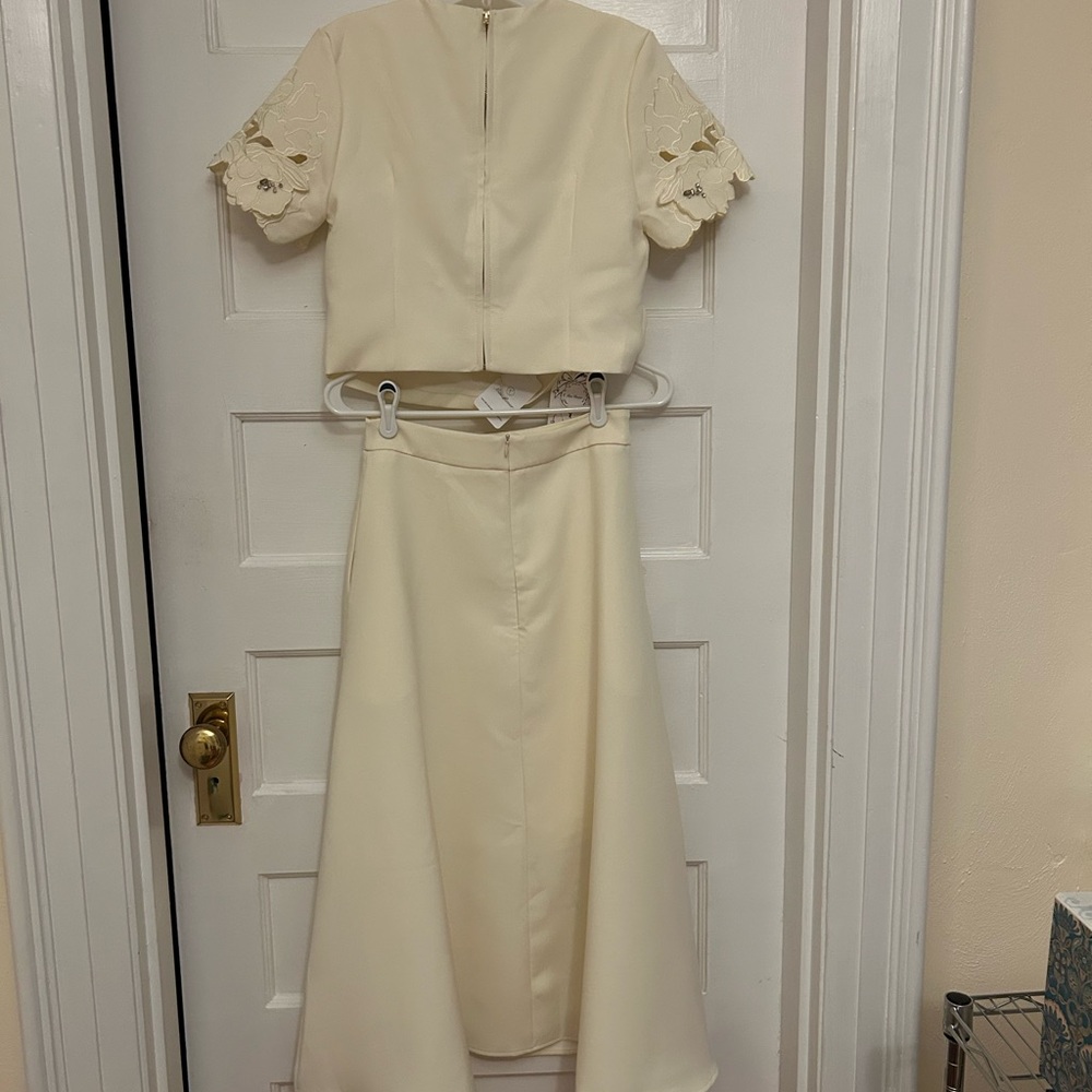Elegant Miss Rosier Coralie Cream 2-piece Dress - Picture 5 of 14